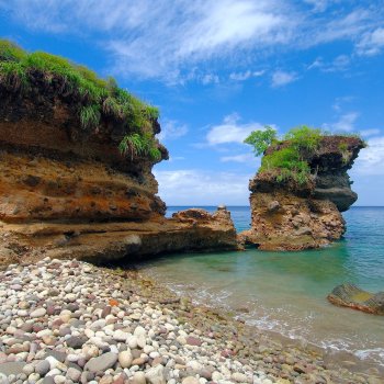 Volcanic formations St. Lucia